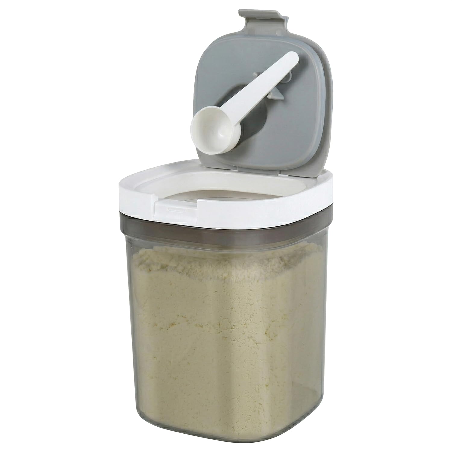 Ktcina 1300Ml Airtight Milk Powder Container With Lid & Magnetic Spoon Stackable Formula Dispenser Kitchen Food Storage Jar Ground Coffee Canister For Milk Powder Formula, Beans, Tea, Sugar, Flour, Cereal(1300Ml)