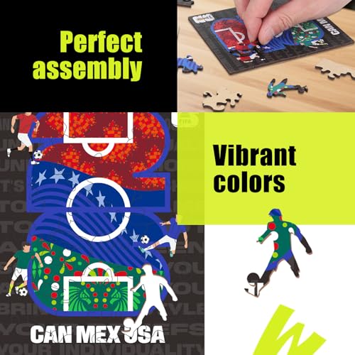 Image of FIFA World Cup 2026 Field 26PCS Wooden Pocket Puzzle