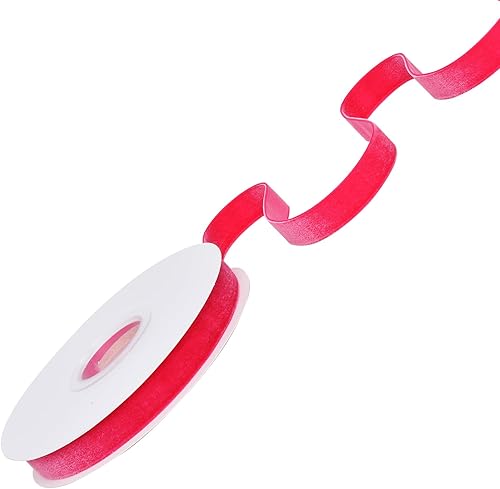 Miniatura 89 de Ribest Cinta de terciopelo verde musgo de 1 1/2 pulgadas, 10 yardas, cinta de Navidad para envolver regalos, corona, árbol de Navidad, decoración