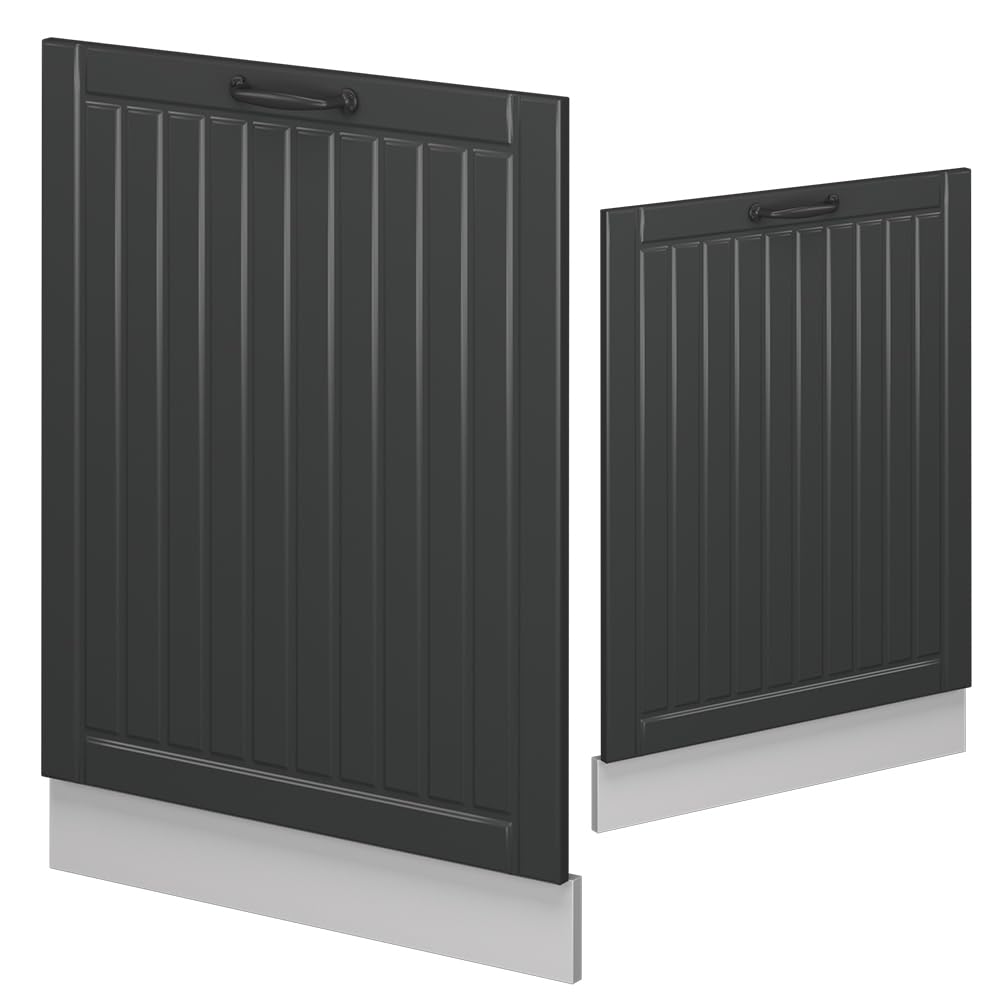 Vicco Panel przedni zmywarki "Fame-Line", Antracytowy domek wiejski, 60 cm | BP Antracyt, à combiner avec d'autres modules de la série Fame-Line