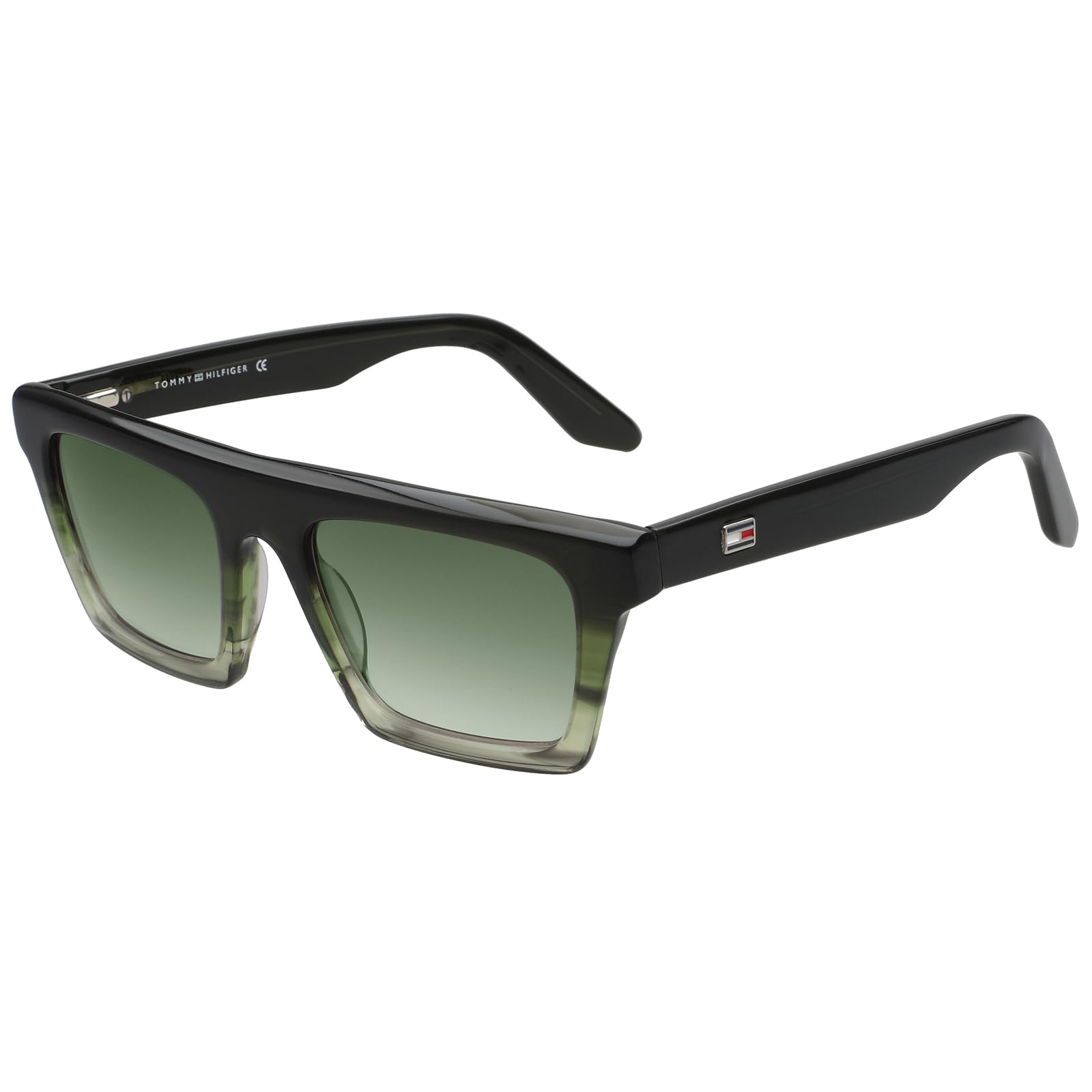 |Green Full Frame Square Sunglasses|100% UV Protected (Uv 400) Green Gradient Faded Lens|Men's|Medium|TH3507 C4 53 S-image-44