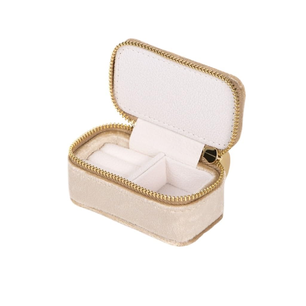 Boîte à bijoux en flanelle pour voyage : mini écrin de protection pour vos bagues