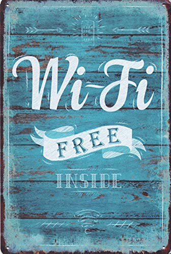 Preisvergleich Produktbild Visario Blechschild Bild WiFi WLAN 30x20cm 2356 Verschiedene Bilder, Wandbilder und Schilder zur Auswahl.