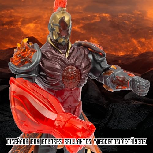 Figura Gormiti Fireon de 27 cm con Guante de Lava y Armadura Famosa GRV06300 5