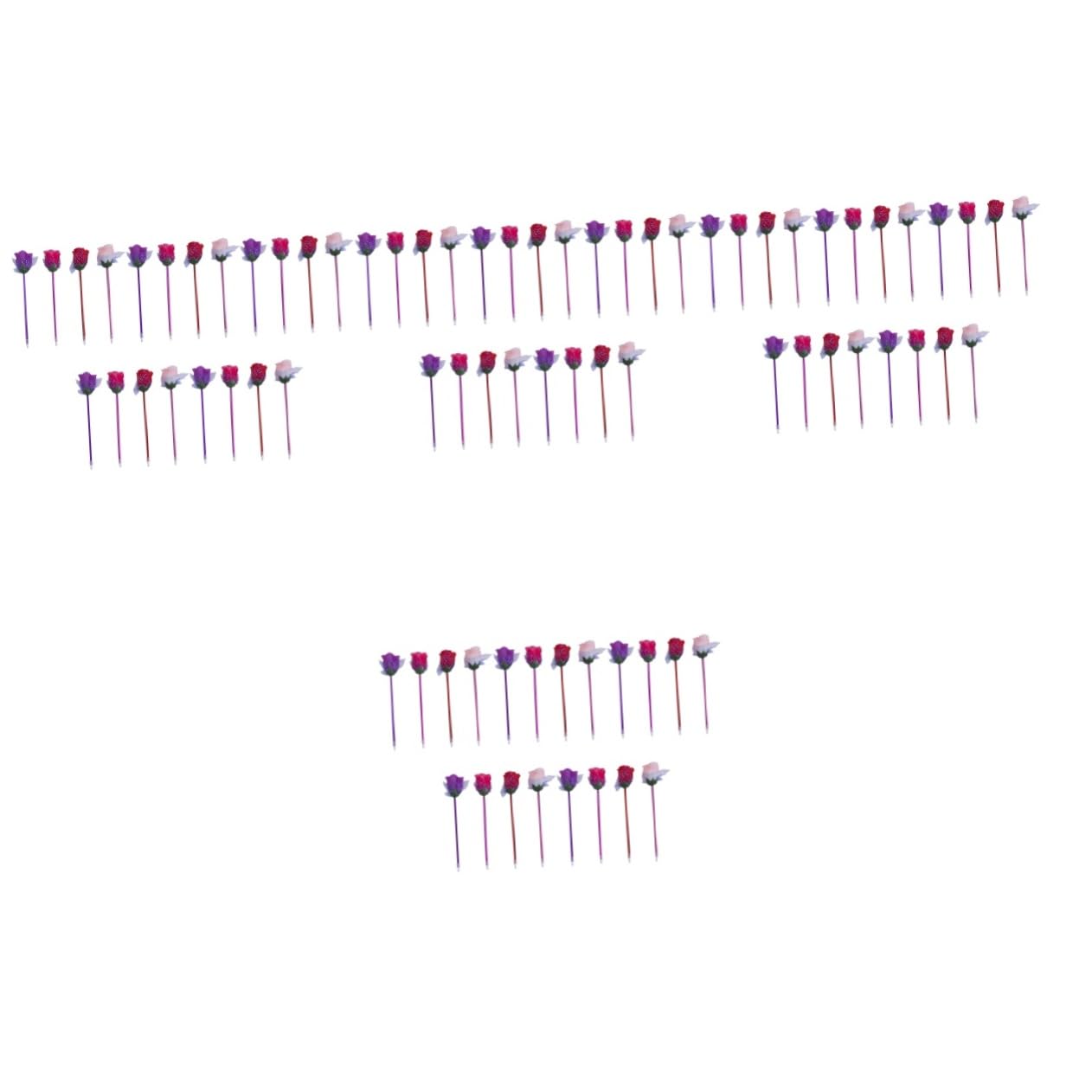 VILLCASE Lot De 4 Stylos À Bille En Forme De Rose Stylos De Signature Fantaisie Papeterie De Bureau Stylos Décriture Créatifs Matériaux Compacts Et Légers 20 Pièces X 4
