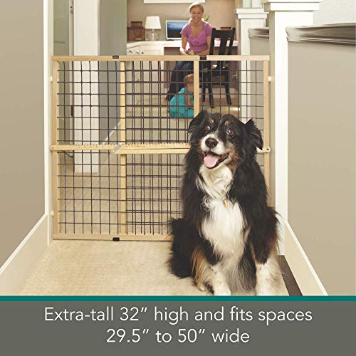 North States MyPet 50" Extra Wide Wire Mesh Petgate Made In USA