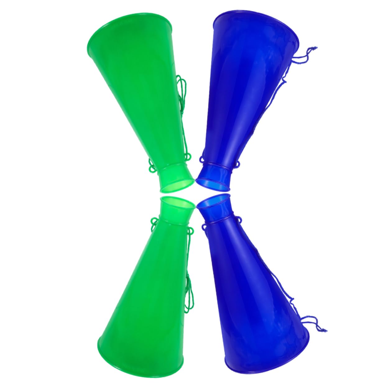 ifundom 4Pcs Portable Cheer Megaphone Lightweight Noisemaker for Parties Sports Matches and Celebrations Includes Horn