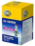HELLA H4 100/55W High Wattage Bulb, 12V