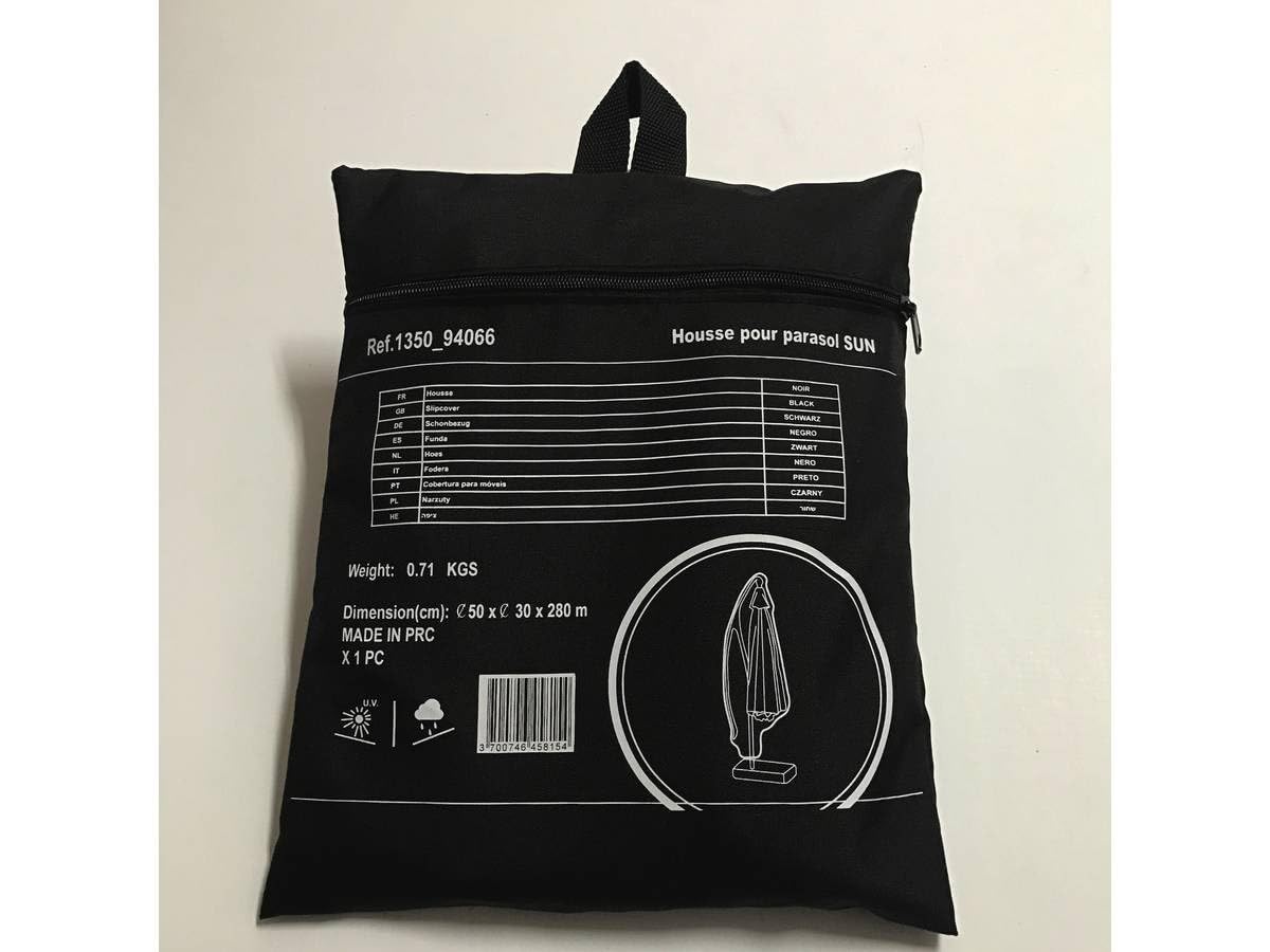 Habitat et Jardin Funda de protección para Parasol Sun 4 - Negro