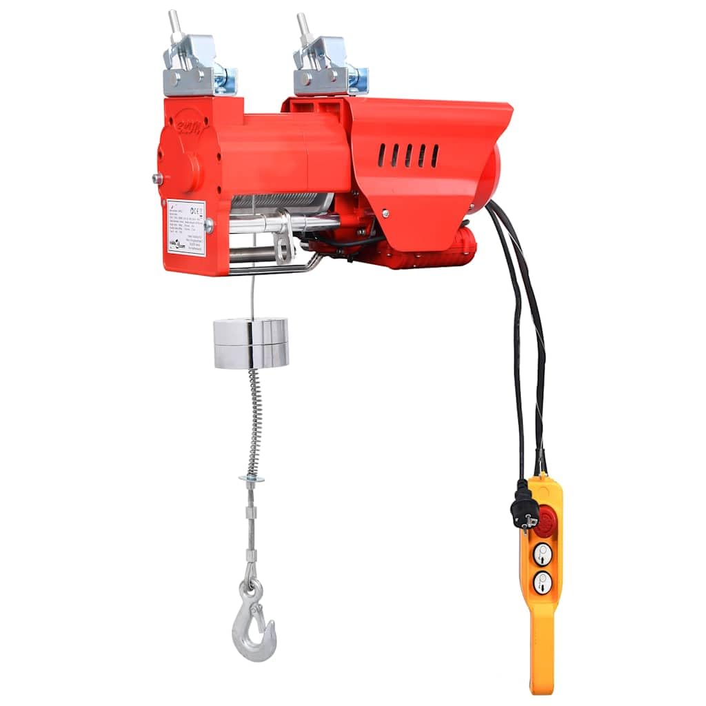 Elektrisches Hebezeug Hochgeschwindigkeit 300 600 kg 1300 W, Aluminiumlegierung, 35 m Stahlseil, 15 m min, 230 V 50 Hz, Garage Werkstatt Baustelle Materialtransport Last heben