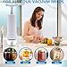 Mason Jar Vacuum Sealer and Accessory Hose Compatible with FoodSaver Vacuum Sealer Portable Hand Pump for Jars Regular & Wide Mouth and Lid, for Food Storage