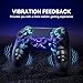 ECHTPower Wireless Controller für PS-4, LED Game Controller kompatibel mit PS-4/Slim/Pro/PC, Gamepad mit Dual Vibration, RGB, 1000 mAh Akku, 6-Achsen, Touchpad, Kopfhörer-Buchse, Screenshot