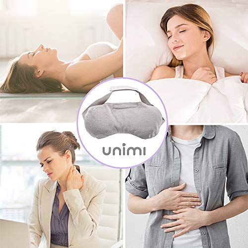 Unimi Heated Eye Mask for Dry Eyes, Microwaveble Moist Eye Compress for Puffy Eyes, Pink Eyes, Headache, Migraine Relief, Sinus Pain, Bruder Eye Compress Moist Heat Sleep Mask Washable & Reusable - Thumbnail 7