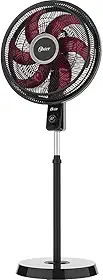 Oster Ventilador de Coluna Power Fresh, 110V, Preto/Vermelho, 140W, OVTR881