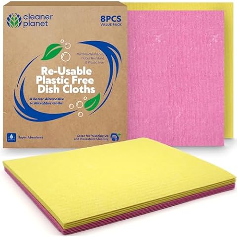 SOL 8pk Super Absorbent Kitchen Sponge Cloths thumbnail