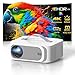 Beamer Passend für Netflix Dolby Audio|1600 Lisowod HDR10 Mini Beamer 4K Heimkino mit eARC CEC | Auto Fokus & Trapezkorrektur Smart Projektor | Bluetooth 5.4 WiFi6 | Für Familienkino und WM-Party