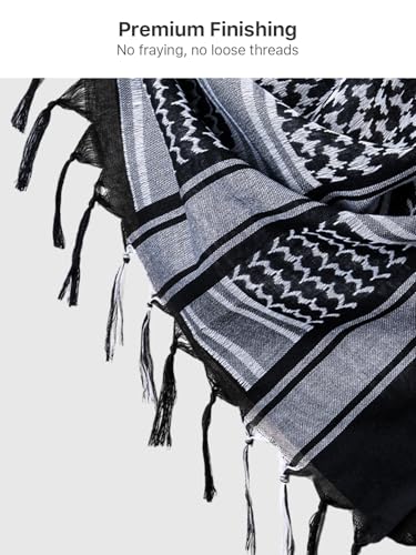 Image of FREE SOLDIER Scarf Military Shemagh Tactical Desert Keffiyeh Head Neck Scarf Arab Wrap with Tassel for Men Women