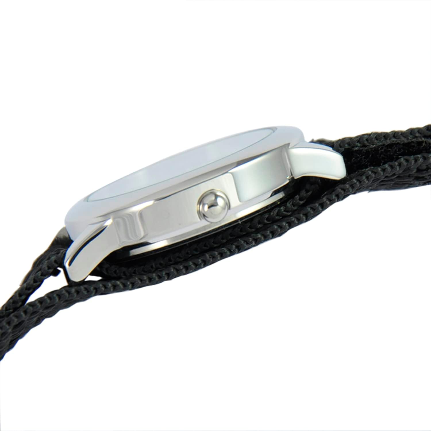 Marvel Spiderman Watch for Kids - Spiderman Watch Boys - Spider-Man Watches for Boys 4-6 - Toys - Kids - Marvel Toddler - Teen - Silver Bezel - Black Nylon Strap - Image 4