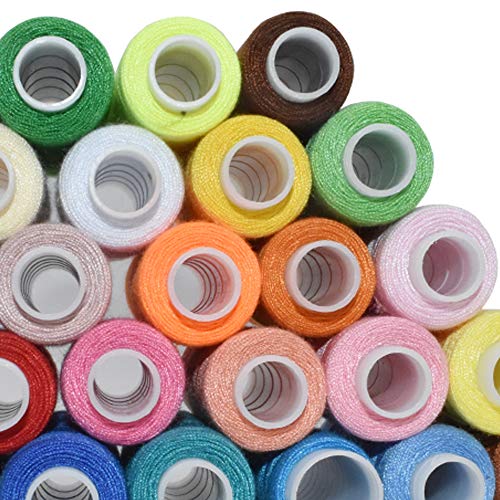 Kits de hilos de coser poliéster 30 bobinas 250 yardas cada una miniatura 6