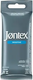 Preservativo Camisinha Jontex Sensitive - 6 Unidades
