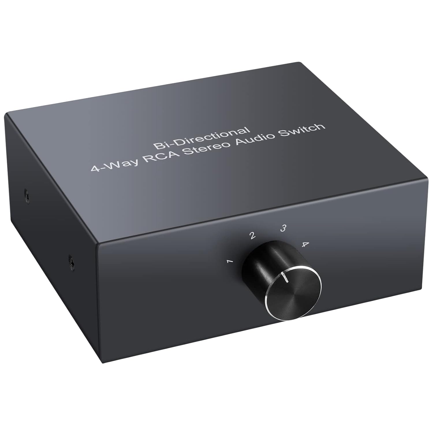 PROZOR RCA Splitter 4Way BiDirectional RCA Audio Switch with Switch