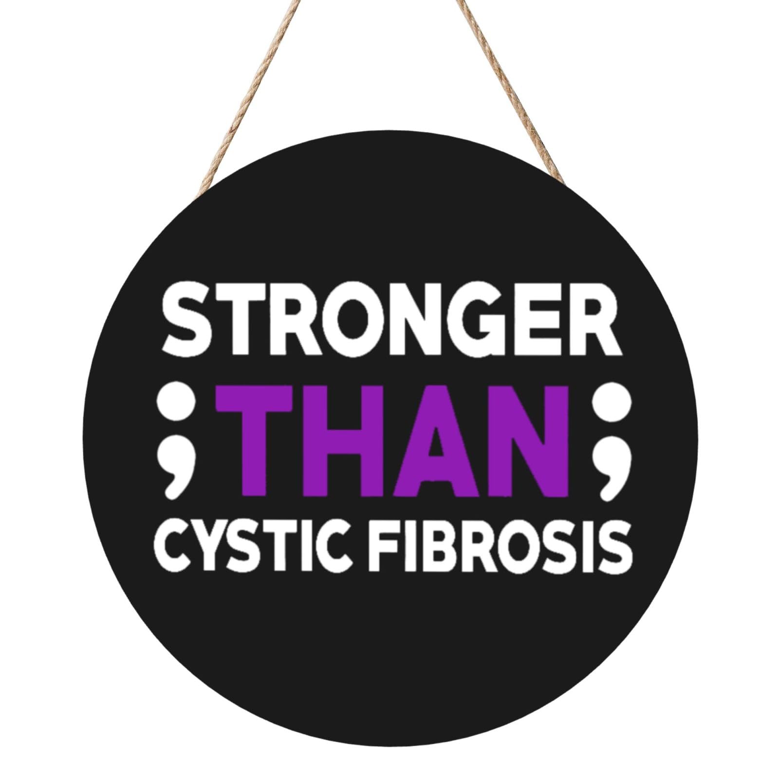 Cystic Fibrosis Awareness Door Signs Plaques Wood Welcome Sign For Front Door Wall Hanging For Home Farmhouse Office Classroom Party Decoration