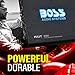 BOSS Audio Systems R2400D Class D Car Amplifier - 2400 Watt Amp, 1 Ohm Stable, Digital, Monoblock, Mosfet Power Supply, Great for Subwoofers