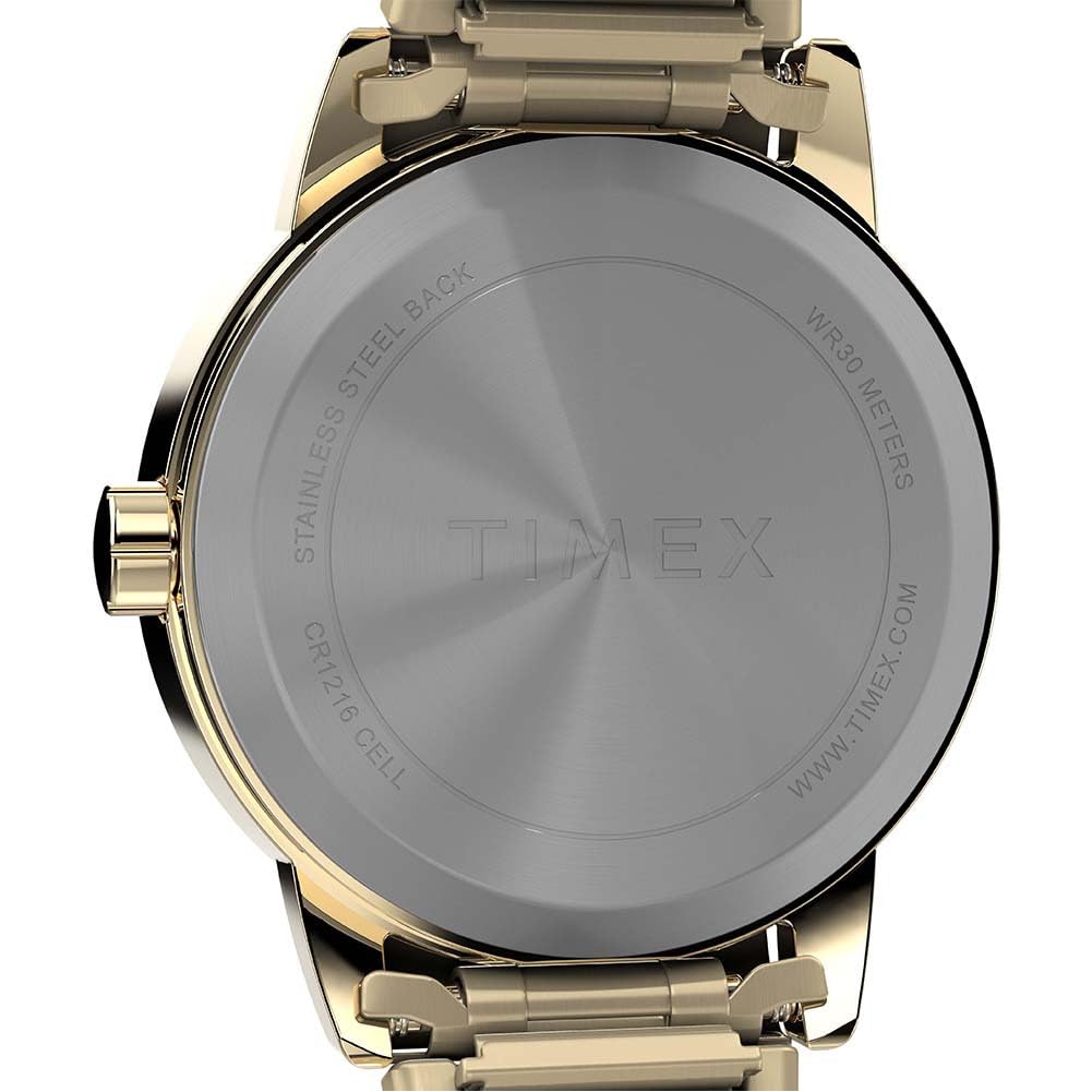 Timex Easy Reader Zegarek damski 25 mm, dwukolorowy pasek ze stali nierdzewnej, biała tarcza