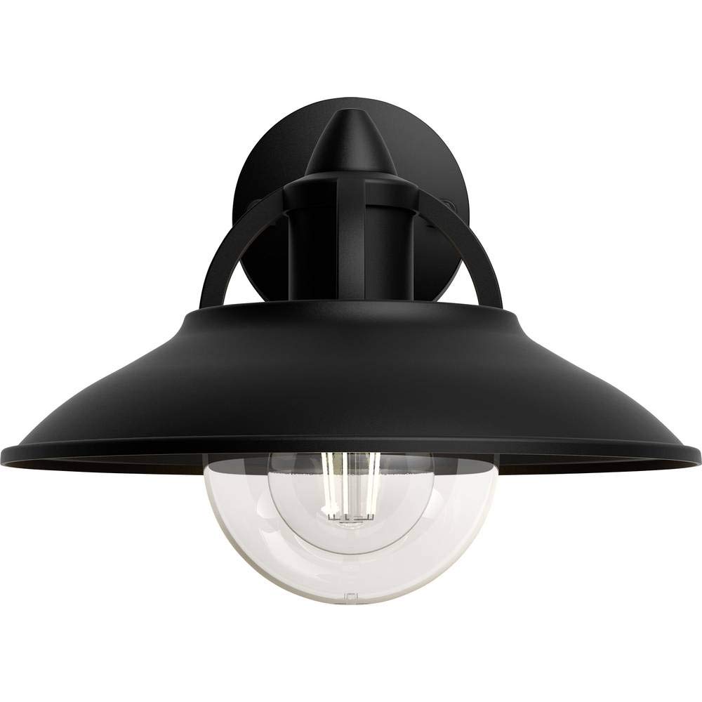 Philips Cormorant Kinkiet Zewnętrzny, IP44, Odporny na Warunki Pogodowe, Trwały, Klasyczny Design, Aluminium, Czarny, Żarówka E27 Sprzedawana Osobno