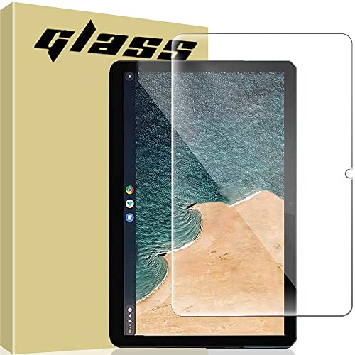 For Lenovo IdeaPad Duet Chromebook 10.1 用のガラスフィルム 強化ガラス For Lenovo IdeaPad Duet Chromebook 用のタブレット 対応 液晶保護フィルム 耐指紋 表面硬度9H 2.5Dラウ