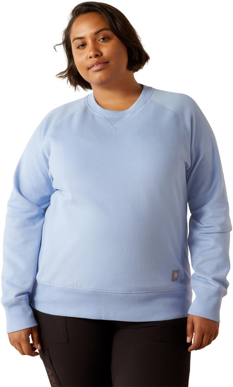 ARIAT Women's Rebar Workman Washed Fleece Sweatshirt - Image 6