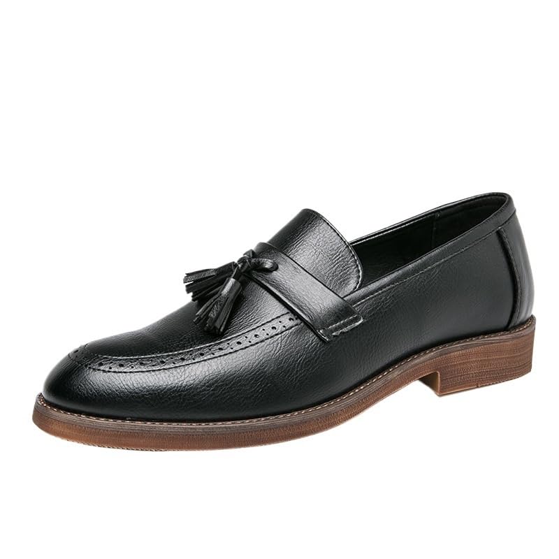 Formal Loafers Round Toe Breathable Mesh Slip-on Driving Flat Heel Daily Mens