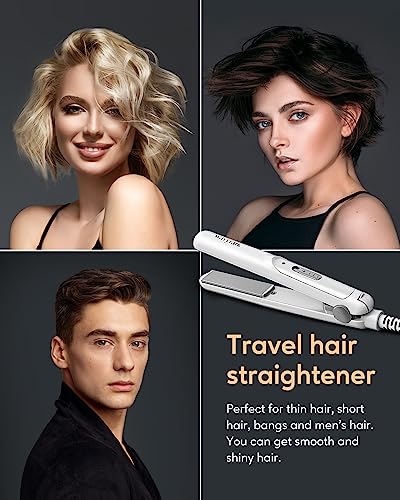 Wavytalk Mini Plancha Pelo para Pelo Corto, Planchas Pequeñas de Viaje y Plancha de Cerámica, Estilización Rápida y Fácil del Pelo blanco. - imagen 6