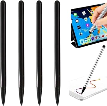 Stylus Pens for Touch Screens,4Pack black Universal Capacitive Touch Screen Pens for iPad,Tablets,Smartphones,All Universal Touch Screen Devices