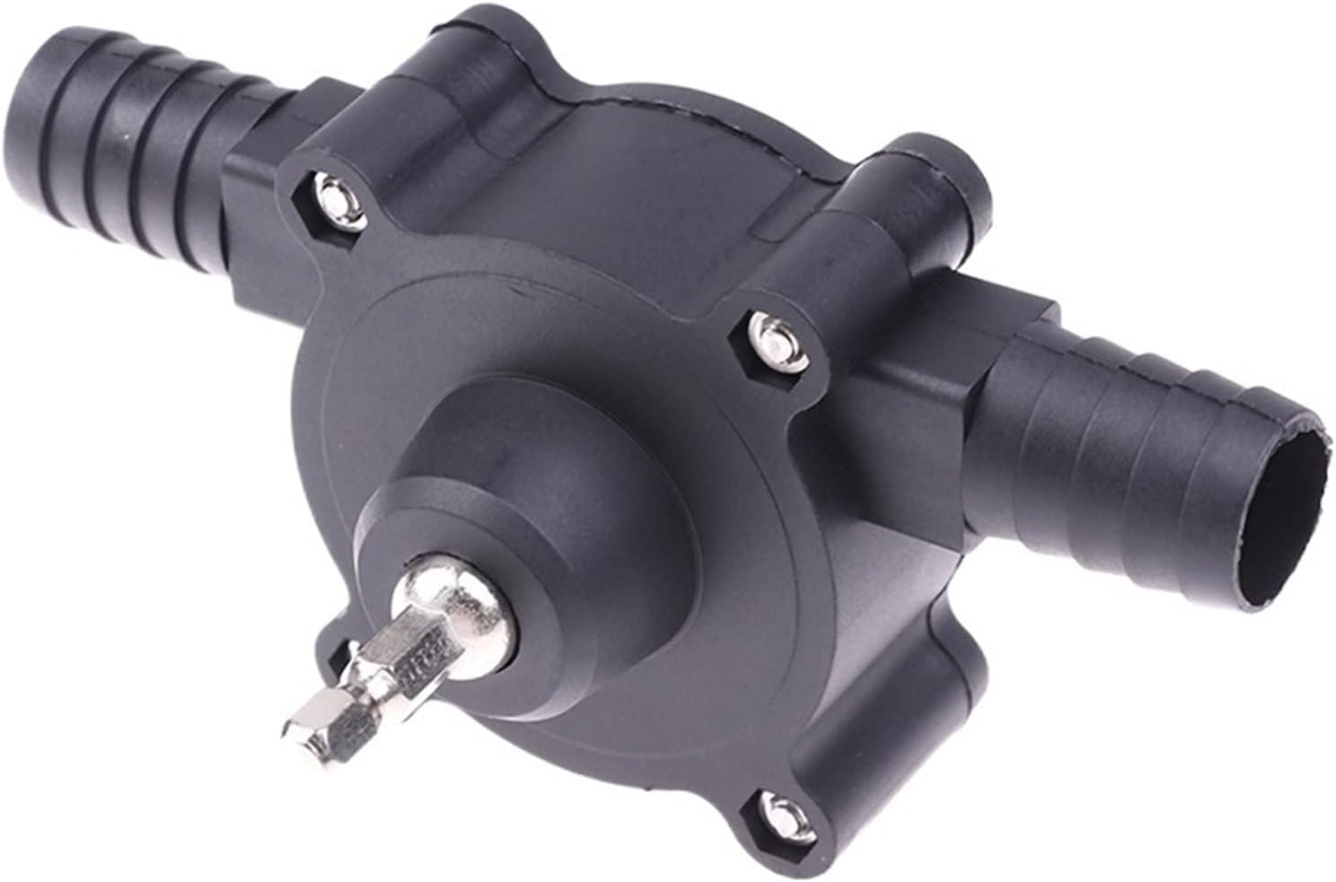 Mini Submersible Portable Electric Water Pump Electric Drill Pump Self Priming Transfer Pumps Oil Fluid Water Pump Portable Round Shank Heavy Duty Self-Priming Hand Pump