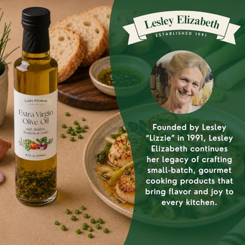 Aceite de oliva extra virgen Lesley Elizabeth 8.5 fl oz miniatura 3