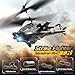 DEERC Apache RC Helicopter for Kids & Adults, Military Remote Control Helicopter Toy with LED Lights, 2 Batteries & USB-C Charging, 26 Mins Flight, Altitude Hold, Gift for Boys Ages 8-12