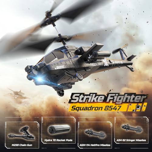 DEERC RC Helicopter, RC Plane for Kids and Adults, 2.4GHz Remote Control Helicopter, 26 Mins Flight Time, LED Lights & Altitude Hold, 2 Batteries, Kids Toy for Ages 8-12 - Image 3