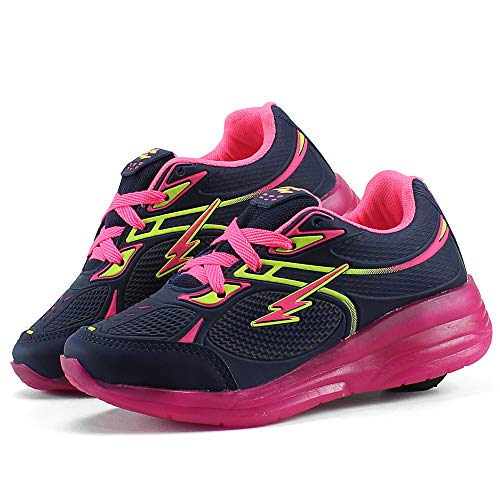 Tênis Rodinha Infantil La Faire Feminino Com Led (32, 1 Rodinha)