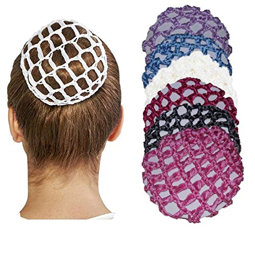 YouU 6 Piezas Redecilla de pelo Rosa para Moños, Ballet y Danza- Dancewear Ballet Cover