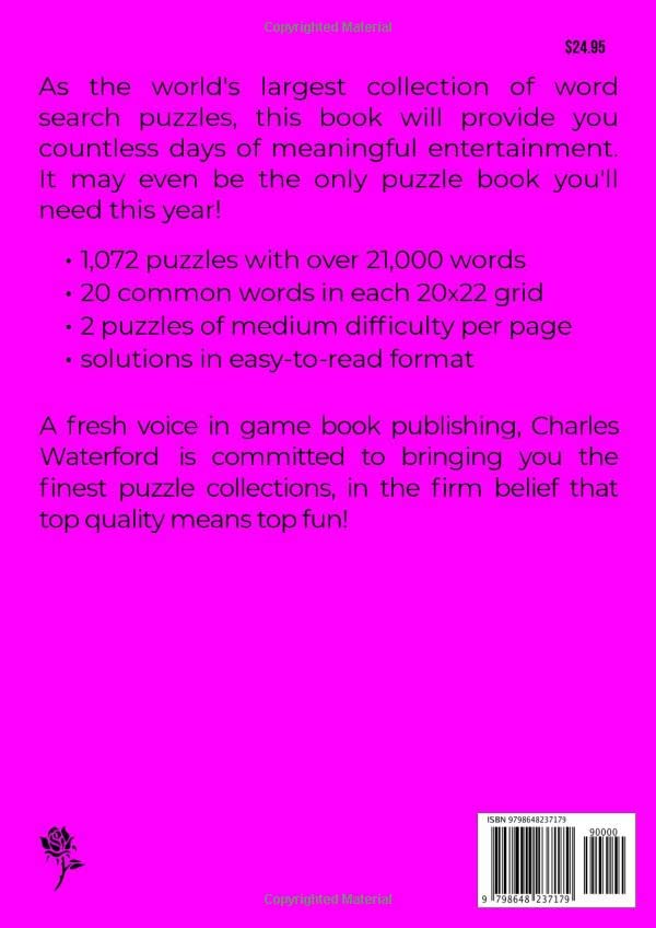 The WORLD'S BIGGEST Word Search Book: 1,072 Puzzles (Volume 5)