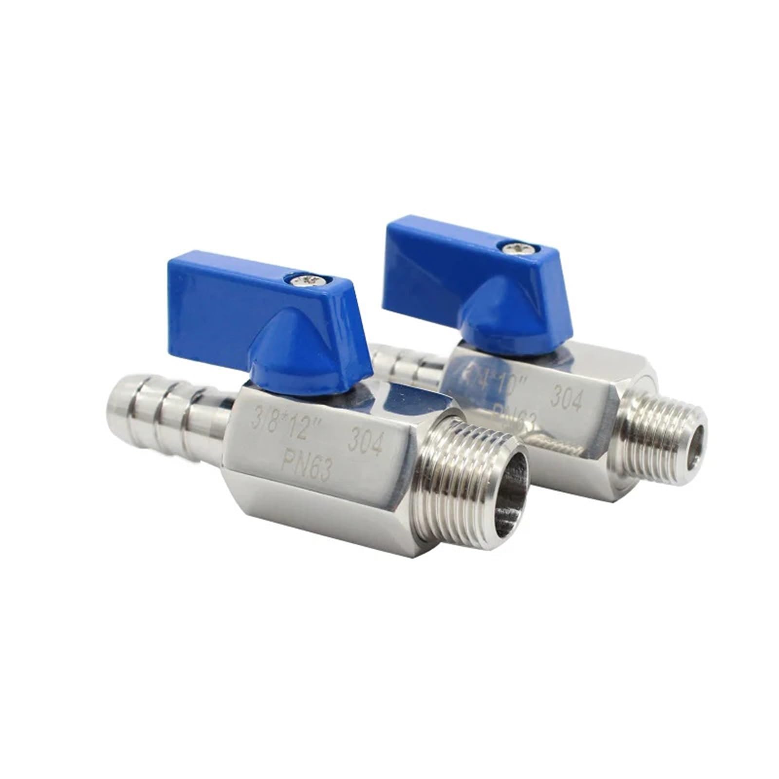 1 szt. Zawór kulowy SS304 1/2to7mm-8mm-10mm12mm-12.7mm-14mm-16mm-18mm-20mm (3I4inch X18mm 215g)