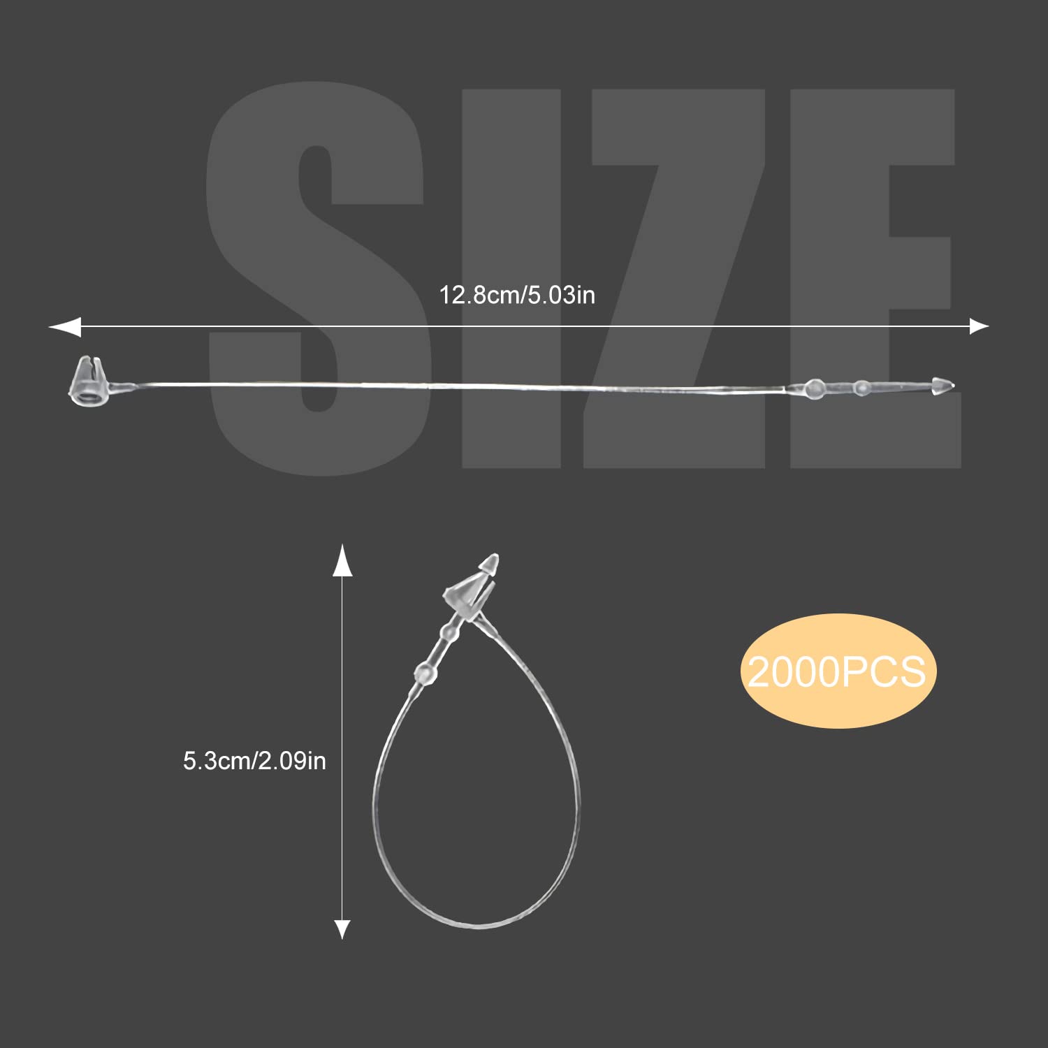 Lot De 1000 Fils De Sécurité Pour étiquettes Transparentes Loop Pins 90 Mm Fils De Prix, étiquettes De Prix, étiquettes De Prix, étiquettes De Prix, étiquettes De Vêtements, Vêtements, Chaussures