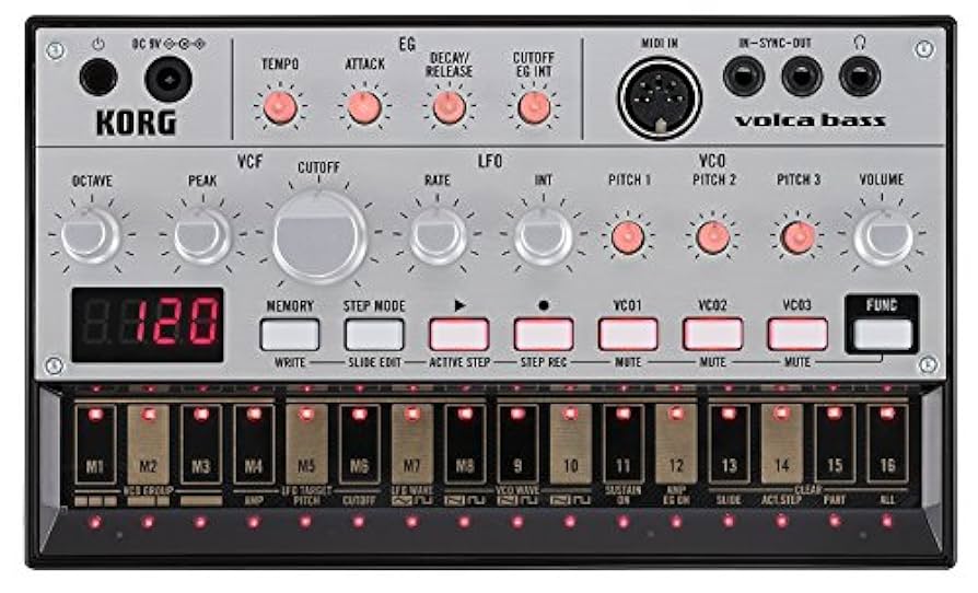 Korg Volca Bass ベースマシン Amazon.com: Korg Volca Bass Analog Synthesizer w/Three