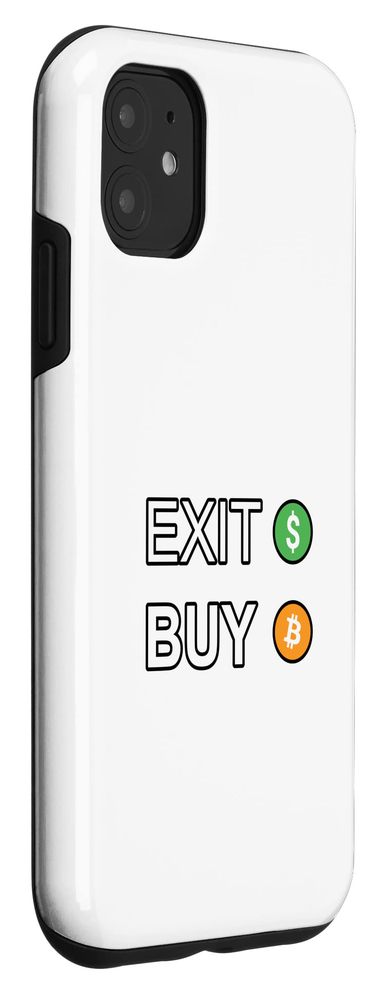 Amazon.com: iPhone 11 Exit FIAT Buy Bitcoin Case : Cell Phones & Accessories