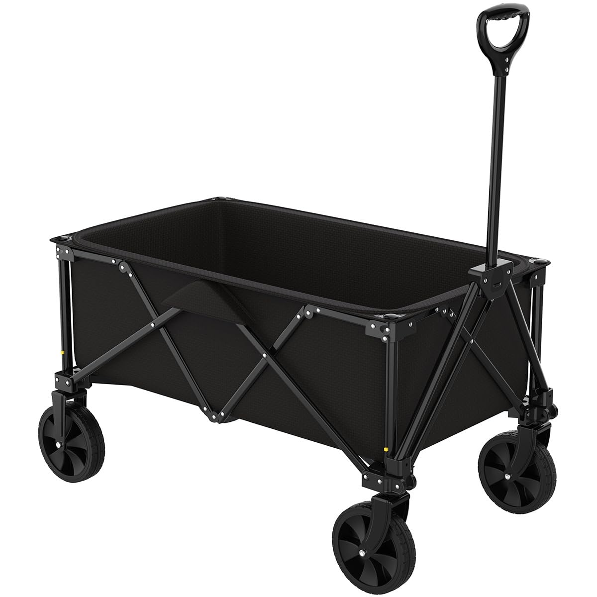 GT Garden Chariot de Transport Pliable Noir