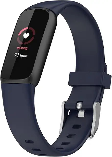 Cinturino Fitbit Luxe in Silicone di Alta Qualità - Taglia Piccola, Compatibile