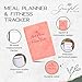 Graceful by Design Meal Planner and Fitness Tracker - Plan Workouts in our Fitness Journal for Women - Track Macros in our Food Journal for Women Weight Loss - Tear and Track with Perforated Pages