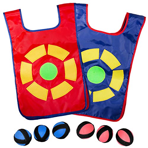 CC O PLAY Ultimate Dodgeball Game for Kids | 2-Player Toy Set 2 Vests, 6 Dodge Balls, & Drawstring Bag | Fun Dodge Tag Game for Indoor and Outside | Gift for Boys and Girls 6+ Years