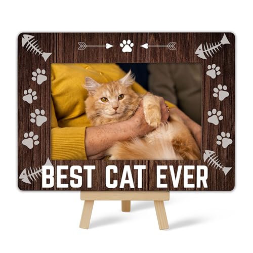 Fahdatzh Cat Photo Frame, Memorial Keepsake, Cat Lover Gift